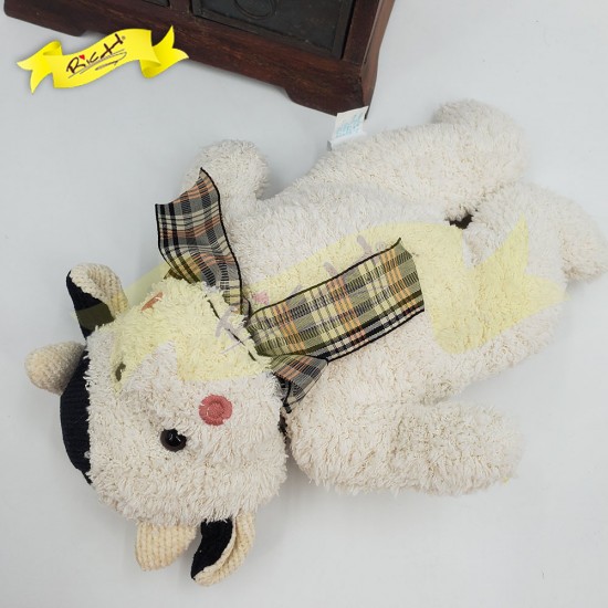 米白色可愛公仔牛牛 (28cm)
