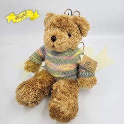 傳統熊公仔Teddy Bear 啡色- 連冷衫 (43cm) 