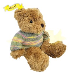傳統熊公仔Teddy Bear 啡色- 連冷衫 (43cm) 