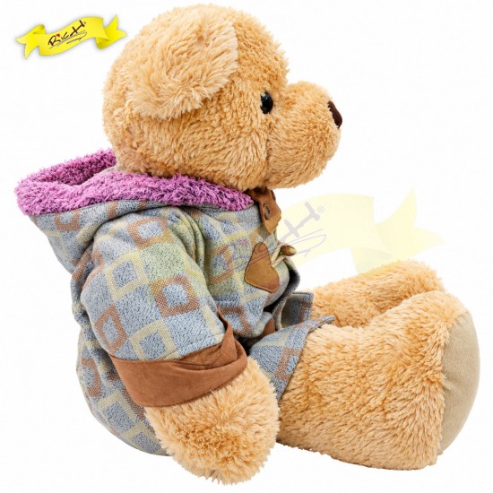 熊公仔Teddy Bear 淺啡連絲絨冷外套 (63cm)