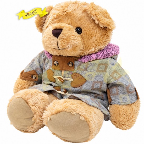 熊公仔Teddy Bear 淺啡連絲絨冷外套 (63cm)