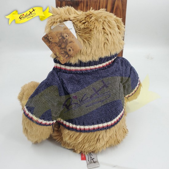 傳統熊公仔Teddy Bear 啡色- 連絲絨冷針織衣服 (43cm) 
