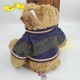 傳統熊公仔Teddy Bear 啡色- 連絲絨冷針織衣服 (43cm) 