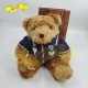 傳統熊公仔Teddy Bear 啡色- 連絲絨冷針織衣服 (43cm) 