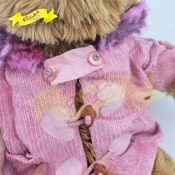 熊公仔Teddy Bear 深啡連絲絨冷外套 (43cm)