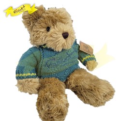 傳統熊公仔Teddy Bear 啡色- 連冷衫 (43cm) 