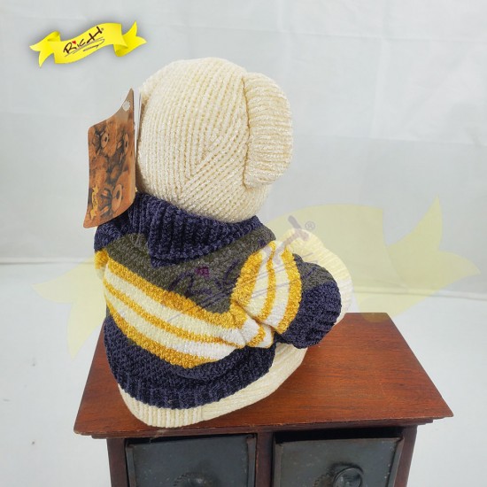 絲絨冷布熊公仔Teddy Bear 連冷衫 (40cm) 