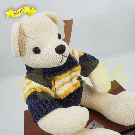 絲絨冷布熊公仔Teddy Bear 連冷衫 (40cm) 