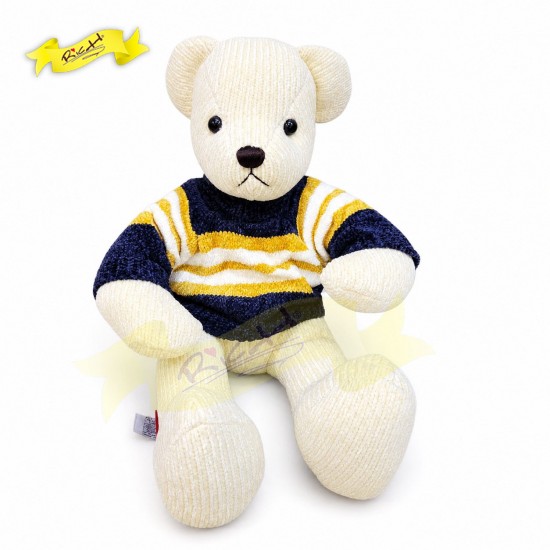 絲絨冷布熊公仔Teddy Bear 連冷衫 (40cm) 