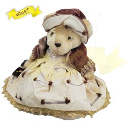 淺啡色熊公仔 teddy bear連套裝 (38cm)