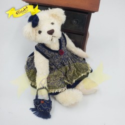 熊公仔米色 teddy bear連套裝 (30cm) 