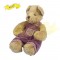 傳統熊公仔Teddy Bear 金色- 連杏色絲絨冷針織連身裙 (40cm) 
