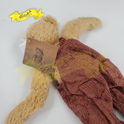 傳統熊公仔Teddy Bear 淺啡色- 連工人褲 (33cm) 