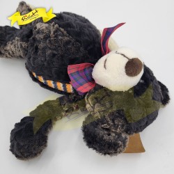 雪料拼絲絨冷熊仔Teddy Bear 35cm