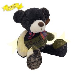 雪料拼絲絨冷熊仔Teddy Bear 35cm