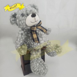 長毛灰豹紋熊 Teddy Bear (45cm)