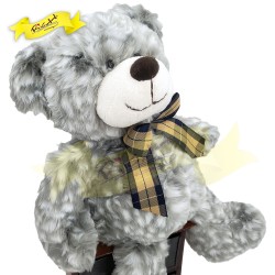 長毛灰豹紋熊 Teddy Bear (45cm)