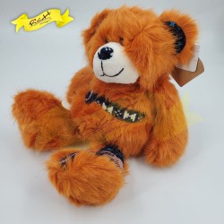 熊公仔Teddy Bear 拼布橙色 (35cm)