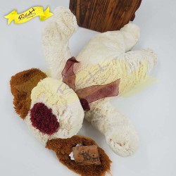 雙色超柔軟毛料狗公仔 (38cm) 