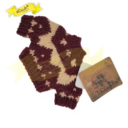 針織冷衫加細碼(XS) - 棗紅色 (8cm X 8cm)