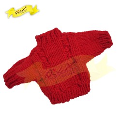 針織冷衫加細碼(XS) - 紅色 (9cm X 10cm)